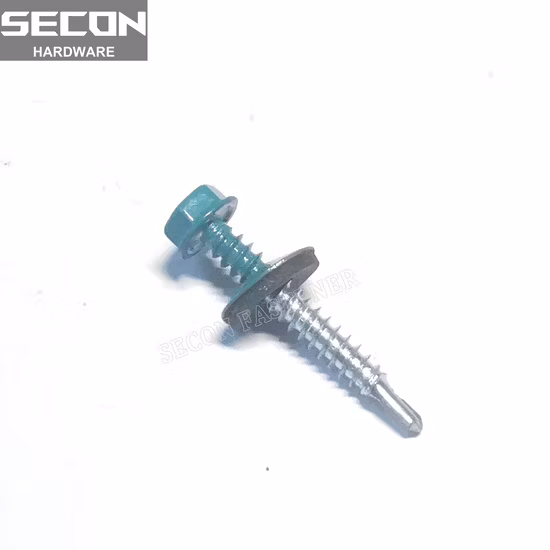 OEM Metal Concrete Stainless Steel Window Flat Countersunk Wafer Button Pan Truss Hex Head Color Painted Roofing Drill Tail Self Drilling Screw with EPDM Washer