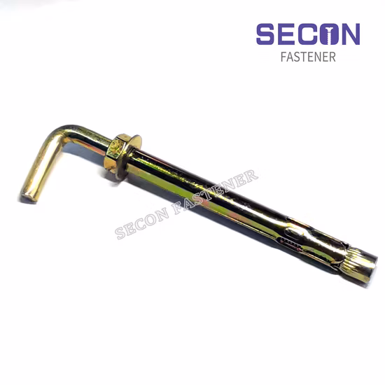 Real Factory Producing Carbon Steel Grade 4.8 Expansion Screw Yellow or White Zinc Plating Sleeve Anchor, Wedge Anchor Used for Metal Structure Made in China