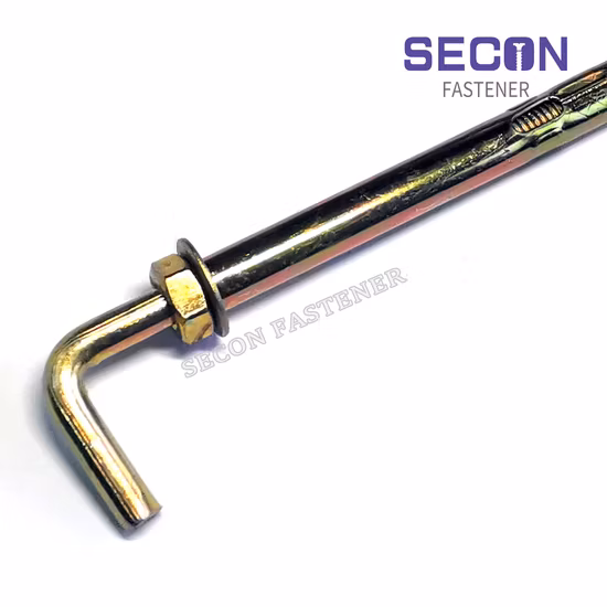Real Factory Producing Carbon Steel Grade 4.8 Expansion Screw Yellow or White Zinc Plating Sleeve Anchor, Wedge Anchor Used for Metal Structure Made in China