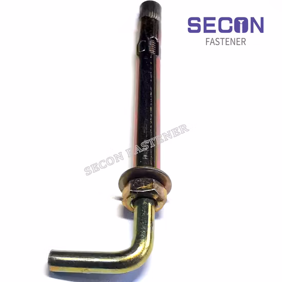 Real Factory Producing Carbon Steel Grade 4.8 Expansion Screw Yellow or White Zinc Plating Sleeve Anchor, Wedge Anchor Used for Metal Structure Made in China