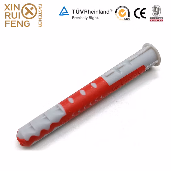 Plastic Nylon Frame Fixing Wood Wall Anchor with Screw