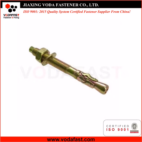 Vodafast Wedge Anchor with Nuts and Washers Zinc Plated Yellow Zinc Plated